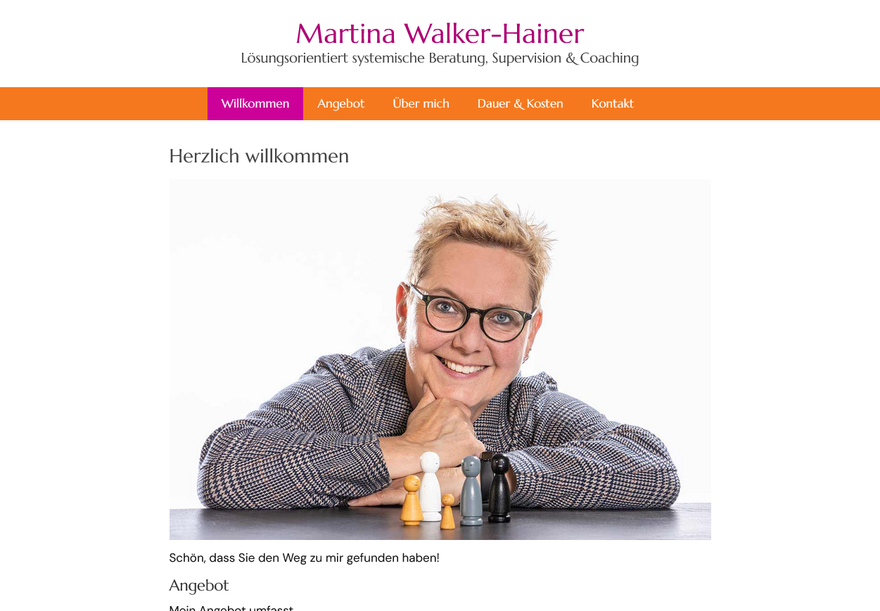 Martina Walker-Hainer – Lösungsorientiert systemische Beratung, Supervision & Coaching