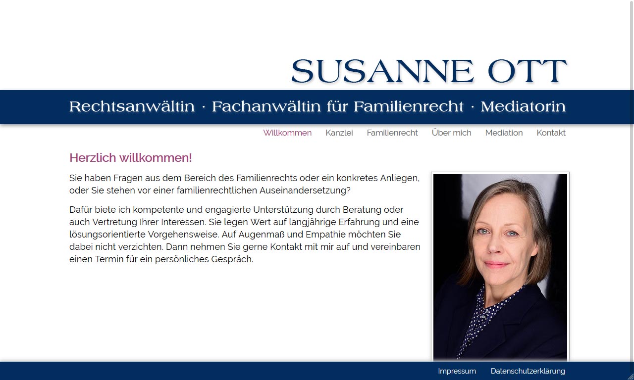 Susanne Ott, Rechtsanwältin, Fachanwältin für Familienrecht und Mediatorin in Berlin-Pankow